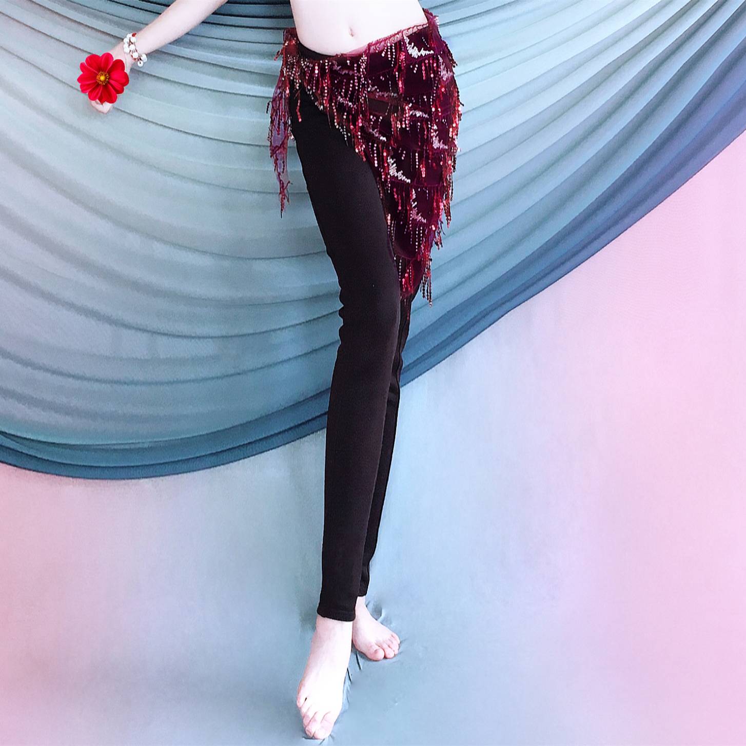 ♪ Cube-flowing turban purple red ♪